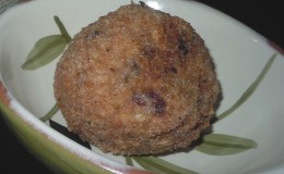 Brown rice balls with fennel and goat&nbsp;cheese