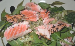 Wild Salmon, w/t Fennel and&nbsp;Spinach