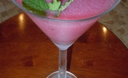 Coconut/Pomegranate “Martini”