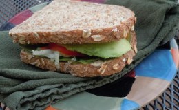 Avocado and tomato sandwich on sprouted grain&nbsp;bread